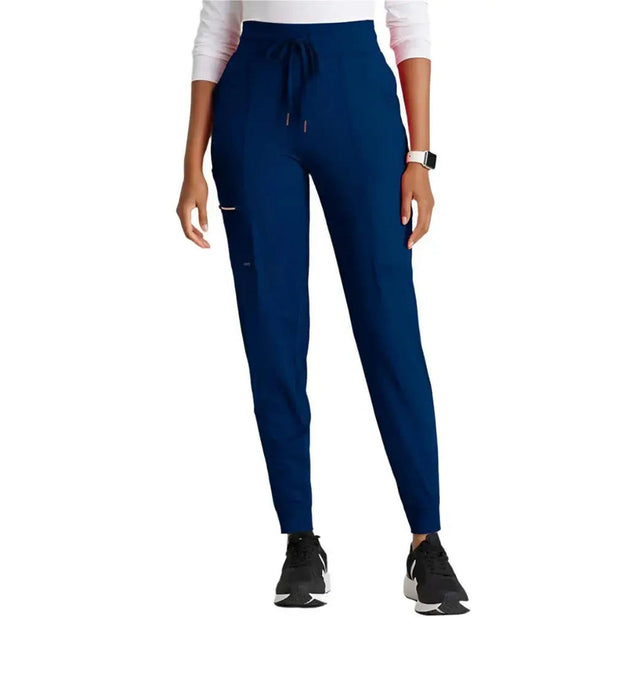 Barco One Performance Knit by Barco Pro Knit 5-Pocket Drawcord Waist Jogger Scrub Pant - Indigo