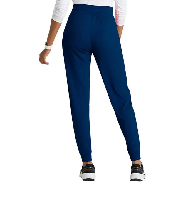 Barco One Performance Knit by Barco Pro Knit 5-Pocket Drawcord Waist Jogger Scrub Pant - Indigo