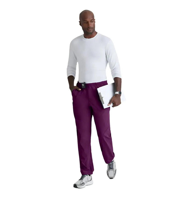 Barco One™ by Barco Amplify 7-Pocket Zip-Fly Scrub Pant-Wine