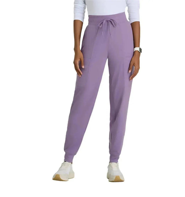 Barco One Performance Knit by Barco Pro Knit 5-Pocket Drawcord Waist Jogger Scrub Pant - Dusty Lavender
