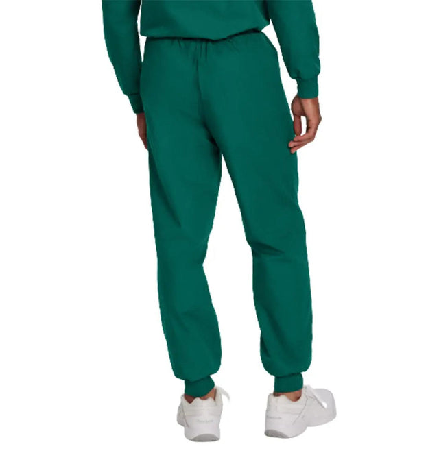 Landau Scrub Zone Unisex Banded-Bottom Jogger Scrub Pants LB404 -Hunter-Backview