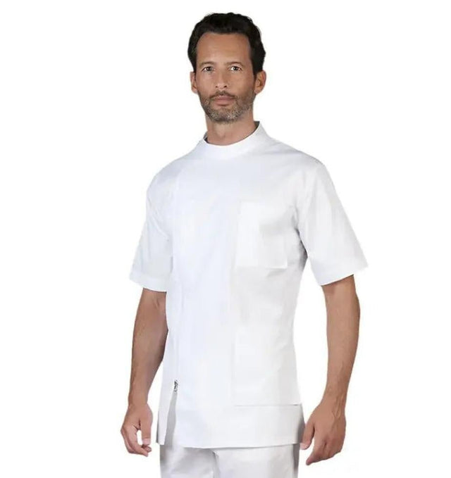 Parigi Mens Scrub Jacket by Pastelli - Levantina Fabric - Fiumara Medical