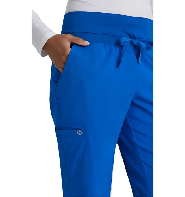 Barco One™ by Barco Stride 5-Pocket Mid-Rise Straight Leg Scrub Pant-New Royal