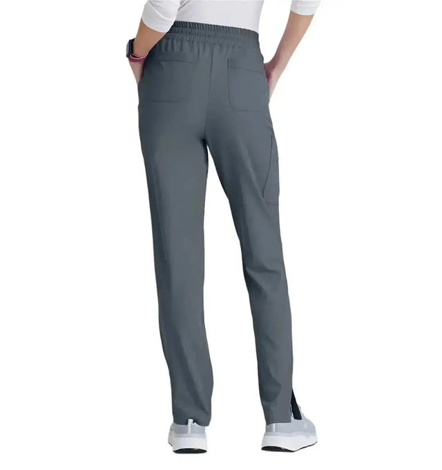 SKECHERS™ by barco Gamma 6-Pocket Mid-Rise Tapered Leg Scrub Pant-Pewter