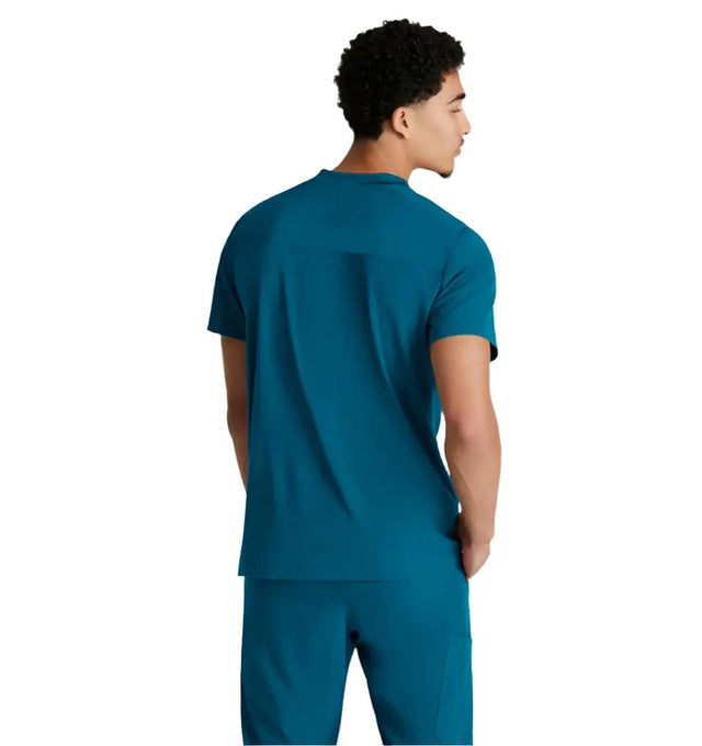 Grey's Anatomy Stretch™ by Barco Thesis 3-Pocket Round Neck Scrub Top - Bahama