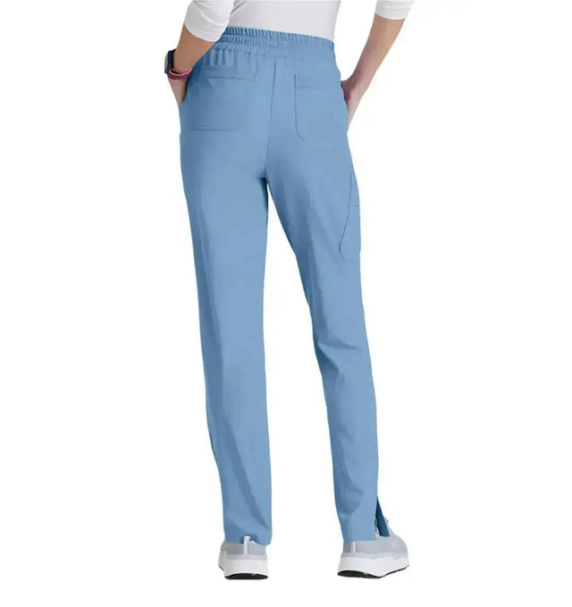 SKECHERS™ by barco Gamma 6-Pocket Mid-Rise Tapered Leg Scrub Pant-Ciel Blue
