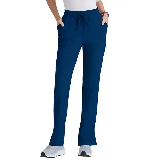 SKECHERS™ by barco Gamma 6-Pocket Mid-Rise Tapered Leg Scrub Pant-Navy