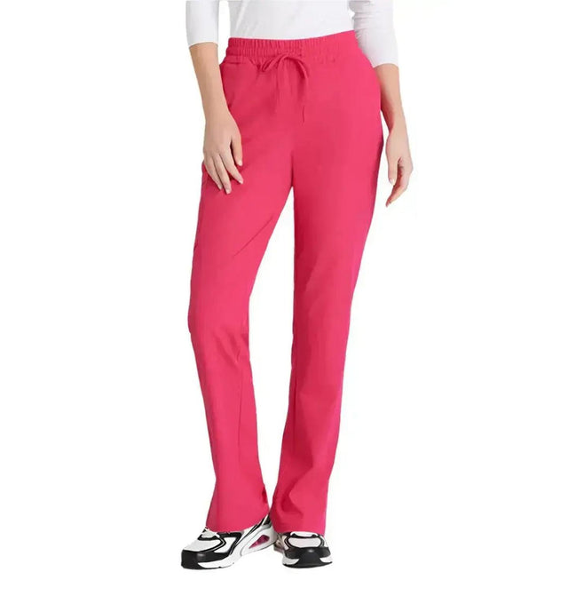 SKECHERS™ by barco Gamma 6-Pocket Mid-Rise Tapered Leg Scrub Pant-Vibrance Pink