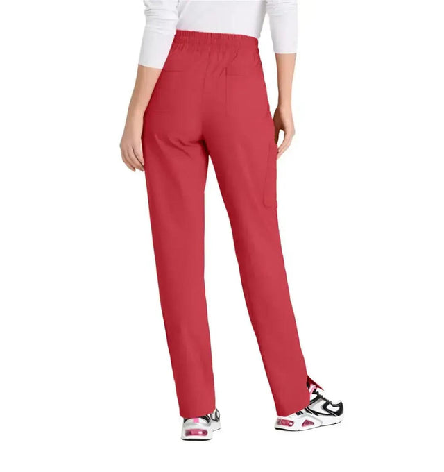 SKECHERS™ by barco Gamma 6-Pocket Mid-Rise Tapered Leg Scrub Pant-True Red