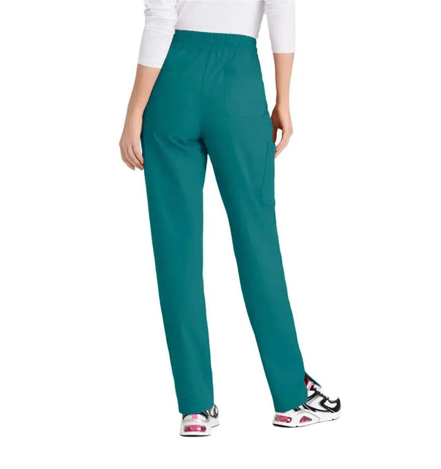 SKECHERS™ by barco Gamma 6-Pocket Mid-Rise Tapered Leg Scrub Pant-Teal