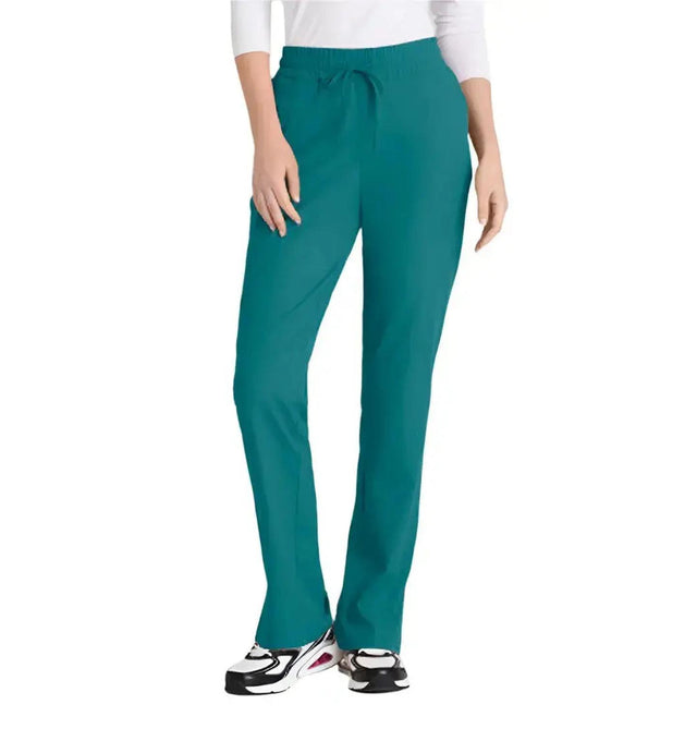 SKECHERS™ by barco Gamma 6-Pocket Mid-Rise Tapered Leg Scrub Pant-Teal