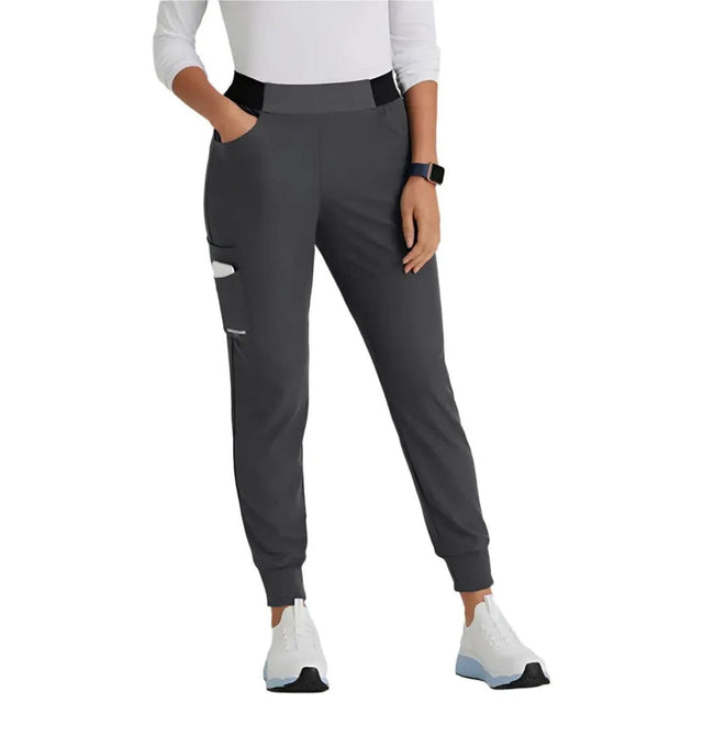 Skechers™ Vitality by Barco Electra 5-Pocket Mid-Rise Jogger Scrub Pant - Pewter