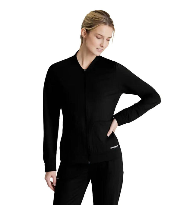 Skechers™ by Barco Slip-ins Contour 3-Pocket Front Zipper Warm Up - Black