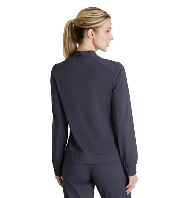 Skechers™ by Barco Slip-ins Contour 3-Pocket Front Zipper Warm Up - Pewter