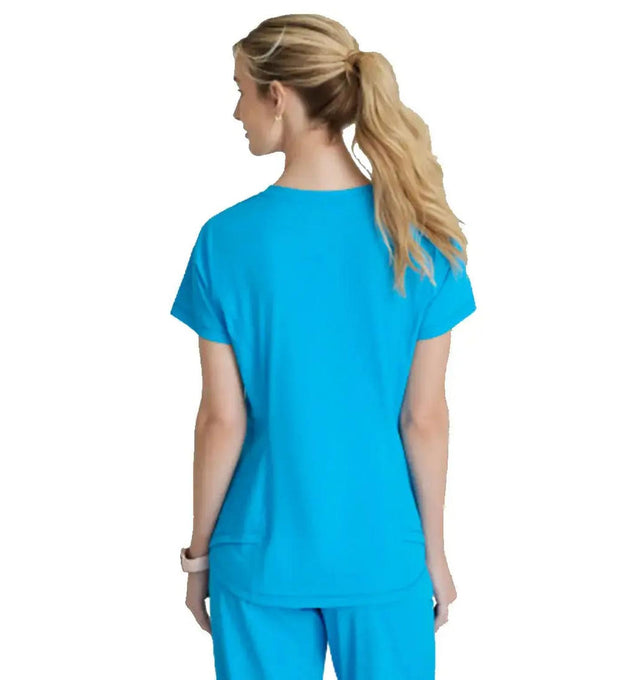 Skechers™ by Barco Slip-ins FLOW 1-POCKET TULIP HEM TOP - Bold Azure