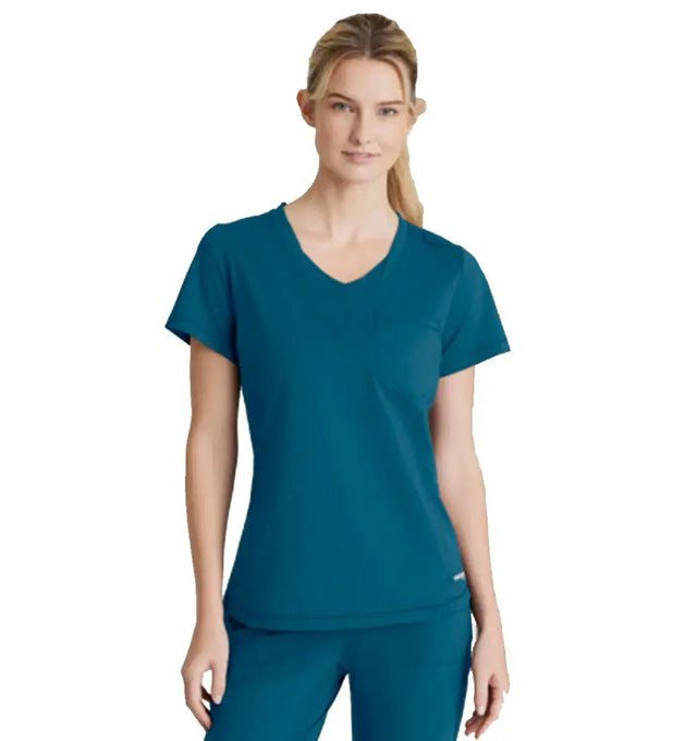 Skechers™ by Barco Slip-ins FLOW 1-POCKET TULIP HEM TOP - Bahama