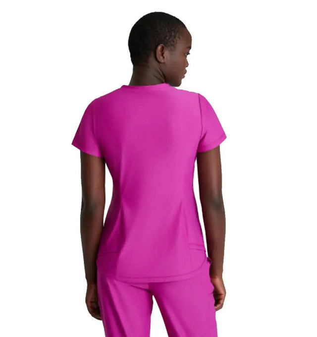 Skechers™ by Barco Slip-ins FLOW 1-POCKET TULIP HEM TOP - Deep Magenta