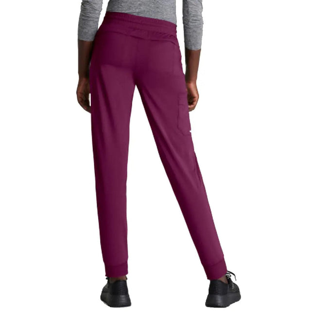 Skechers™ by Barco Slip-ins Pace 5-Pocket Ribbed Cuff Jogger - Wine