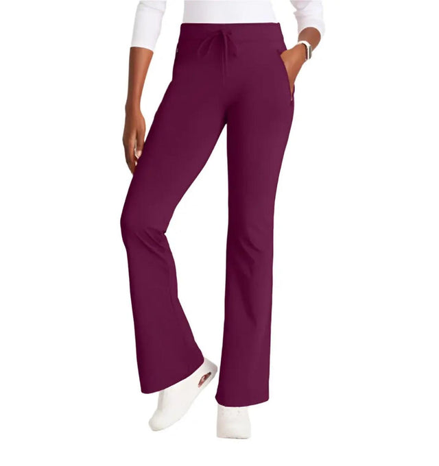 Skechers™ by Barco Slip-ins Rebound 4-Pocket Slim Straight Scrub Pant - Wine