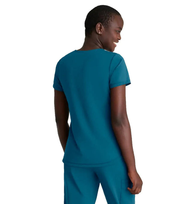 Skechers™ by Barco Slip-ins Serene 3-Pocket V-Neck Top - Bahama