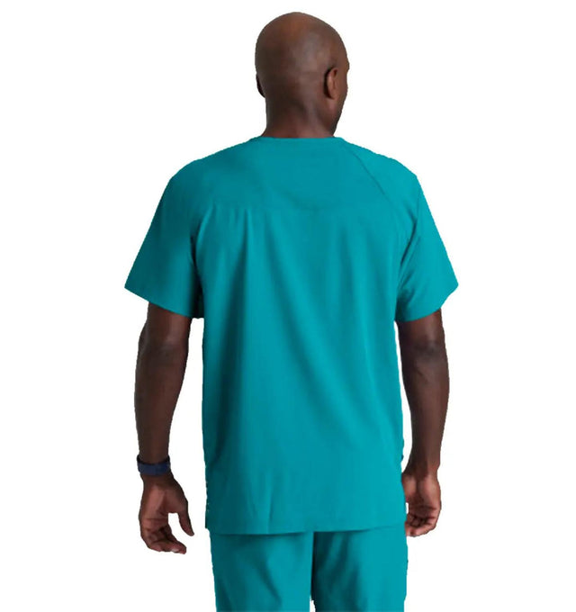 Barco One™ by Barco Amplify 5-Pocket V-Neck Scrub Top-Teal