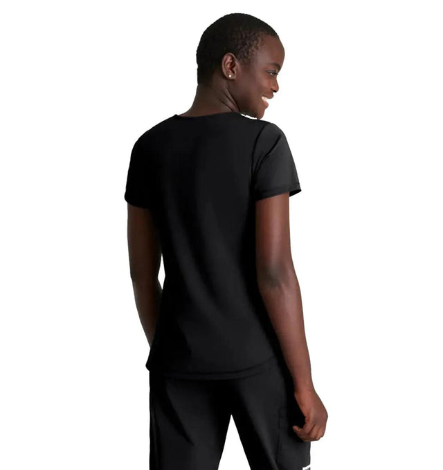 Skechers™ by Barco Slip-ins Serene 3-Pocket V-Neck Top - Black