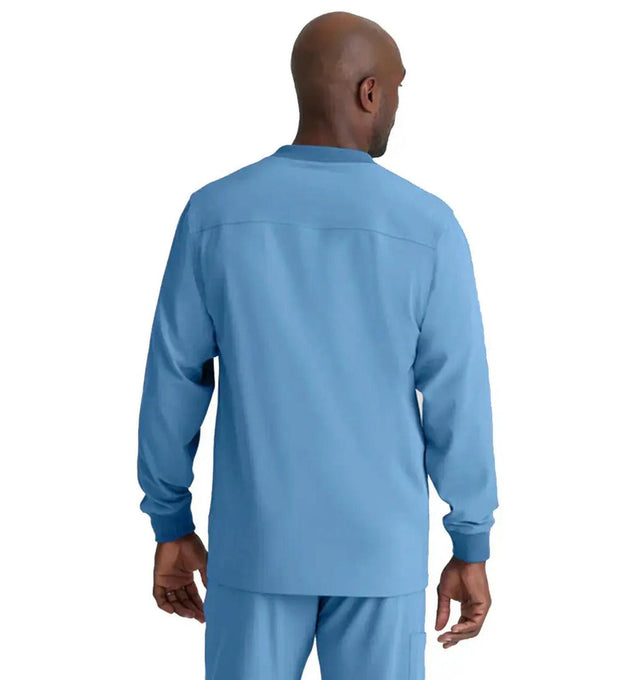 SKECHERS™ by Barco Structure 3-Pocket Crewneck Warmup Scrub Jacket Barco