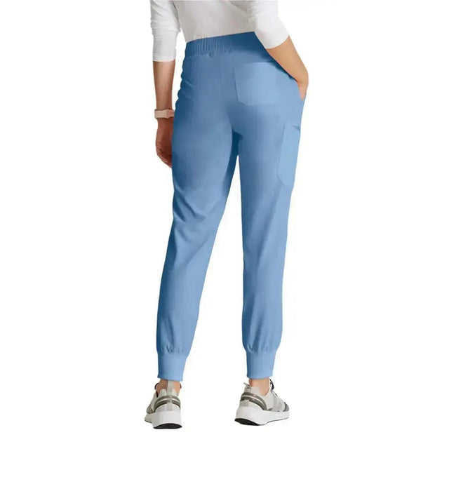 Barco Unify™ by Barco UNION 5-POCKET MID-RISE JOGGER SCRUB PANT-Ciel Blue
