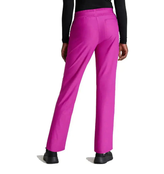 Skechers™ by Barco Slip-ins Reach Shirred Waistband Slim and Straight Pant - Deep Magenta