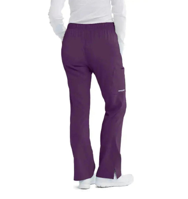 SKECHERS™ by barco Reliance 3-Pocket Mid-Rise Straight Leg Scrub Pant-Egg Plant