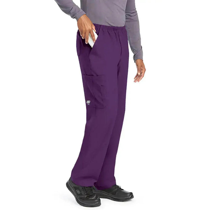 SKECHERS™ by barco Structure 4-Pockets Zip-Fly Scrub - Egg Plant