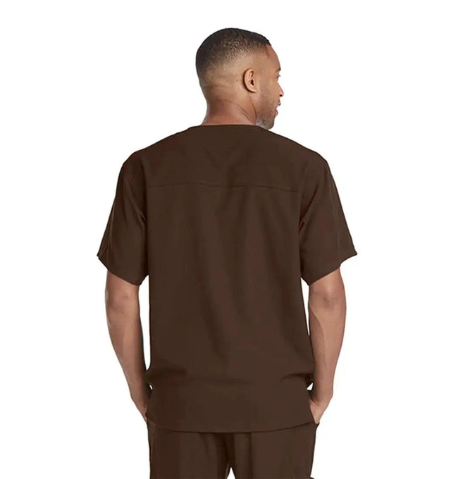 SKECHERS™ by Barco Structure 1-Pocket V-Neck Scrub Top-French Roast