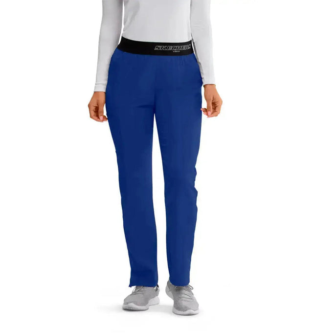 SKECHERS™ by barco Breeze 3-Pocket Mid-Rise Straight Leg Scrub Pant-Galaxy