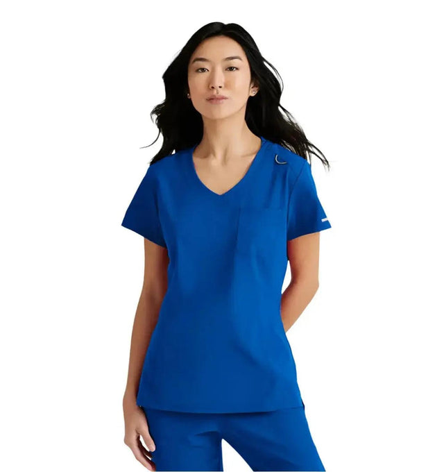 SKECHERS™ by Barco Dignity 1-Pocket Tuck-In Scrub Top-Galaxy