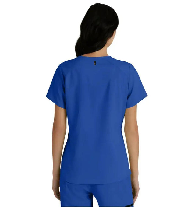 Grey's Anatomy Stretch™ by Barco Emma 4-Pocket V-Neck Scrub Top-Galaxy
