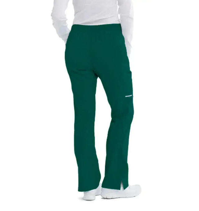 SKECHERS™ by barco Reliance 3-Pocket Mid-Rise Straight Leg Scrub Pant-Hunter Green
