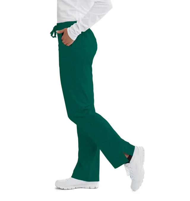 SKECHERS™ by barco Reliance 3-Pocket Mid-Rise Straight Leg Scrub Pant-Hunter Green