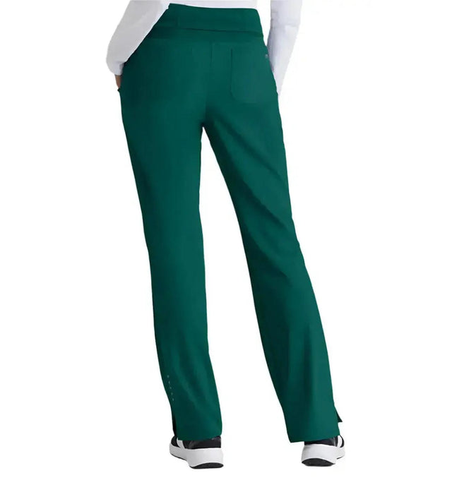 Barco One™ by Barco Stride 5-Pocket Mid-Rise Straight Leg Scrub Pant-Hunter Green