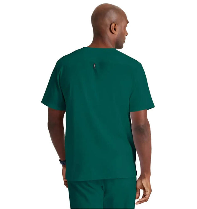 Grey's Anatomy Stretch™ by Barco Murphy 2-Pocket V-Neck Scrub Top-Hunter Green