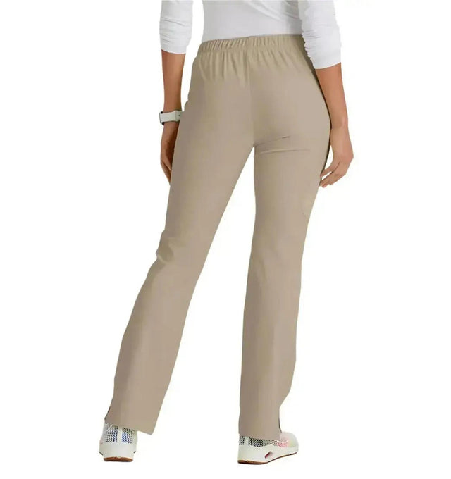 SKECHERS™ by barco Reliance 3-Pocket Mid-Rise Straight Leg Scrub Pant-New Khaki
