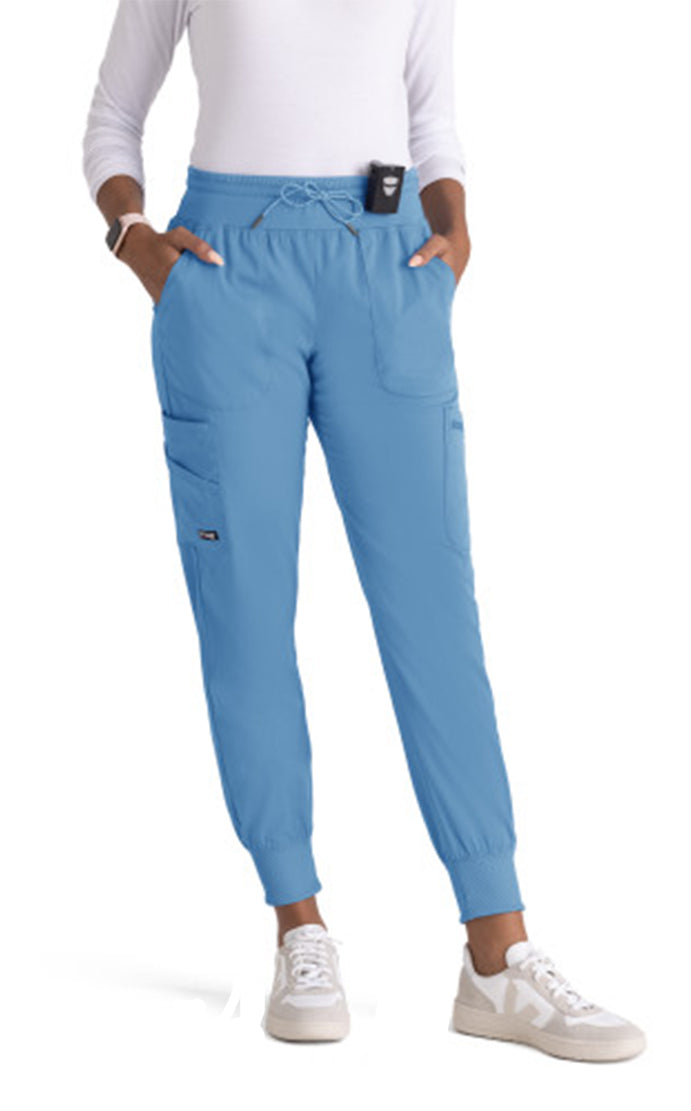 Grey's Anatomy™ Stretch by Barco 7-Pocket Jogger Pant-Ceil Blue