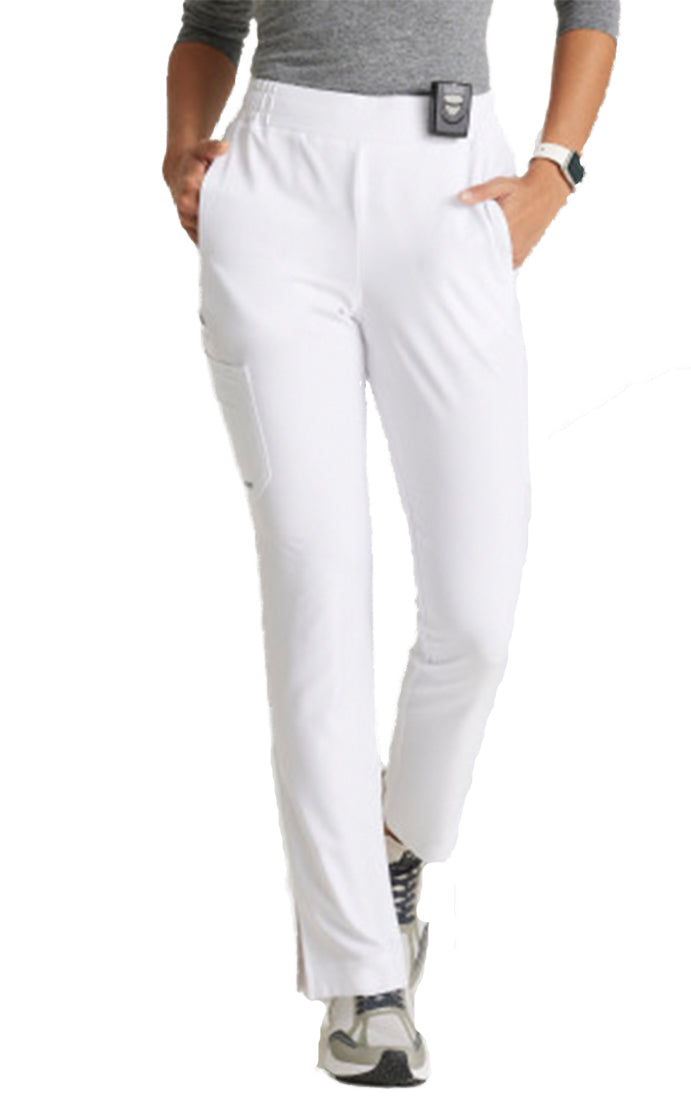Grey's Anatomy™ Evolve by Barco Terra 6-Pocket Mid-Rise CICLO®Leg Pant-White