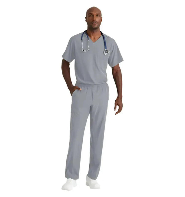 SKECHERS™ by Barco Structure 1-Pocket V-Neck Scrub Top-Moonstruck