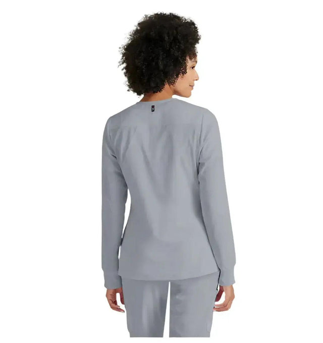 Grey's Anatomy Stretch™ by Barco Gianna 5-Pocket Crewneck Scrub Jacket-Moonstruck
