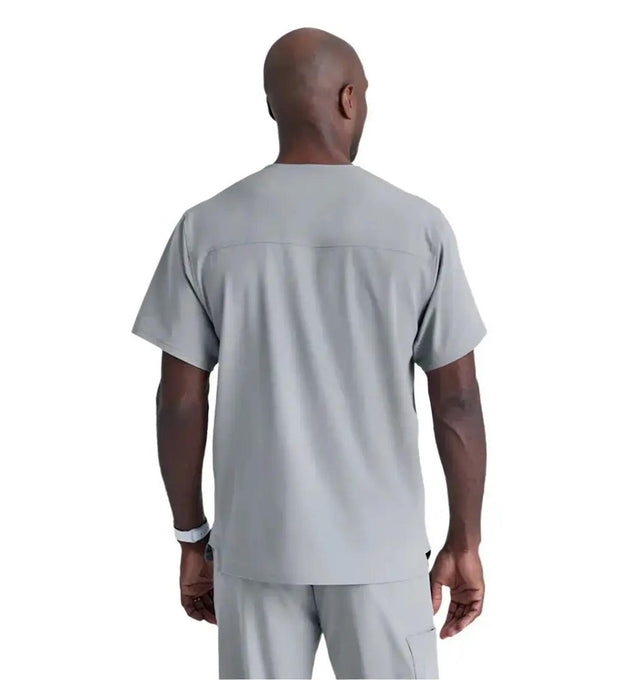SKECHERS™ by Barco Structure 1-Pocket V-Neck Scrub Top-Moonstruck