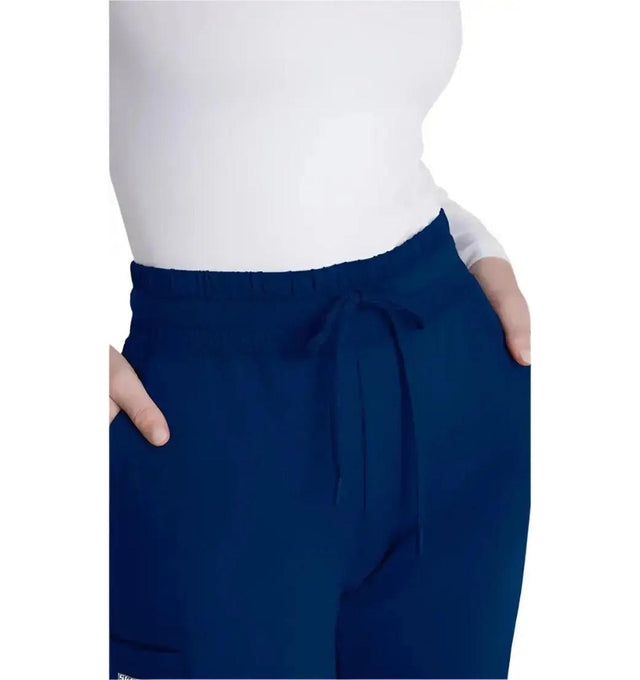 Skechers™ by Barco Slip-ins Reach Shirred Waistband Slim and Straight Pant - Navy