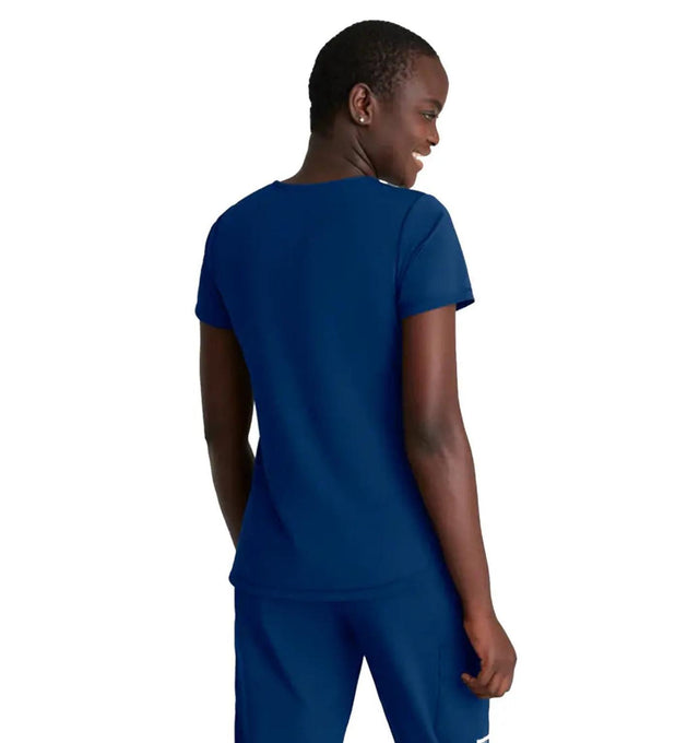 Skechers™ by Barco Slip-ins Serene 3-Pocket V-Neck Top - Navy