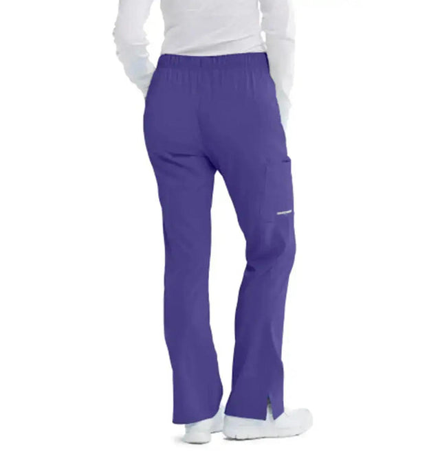 SKECHERS™ by barco Reliance 3-Pocket Mid-Rise Straight Leg Scrub Pant-New Grape