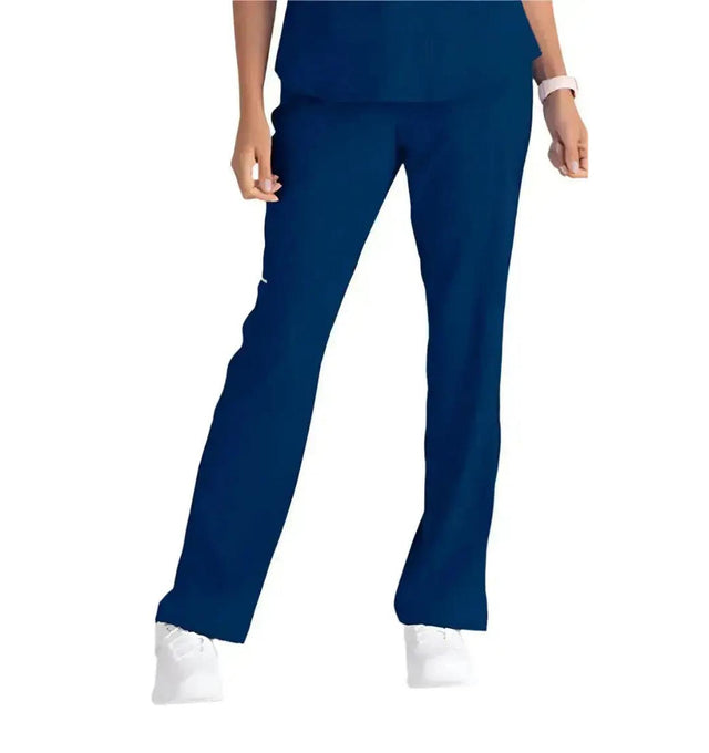 SKECHERS™ by barco Reliance 3-Pocket Mid-Rise Straight Leg Scrub Pant-Navy