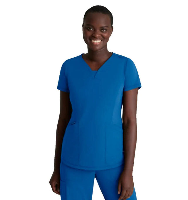 Skechers™ by Barco Slip-ins Serene 3-Pocket V-Neck Top - New Royal